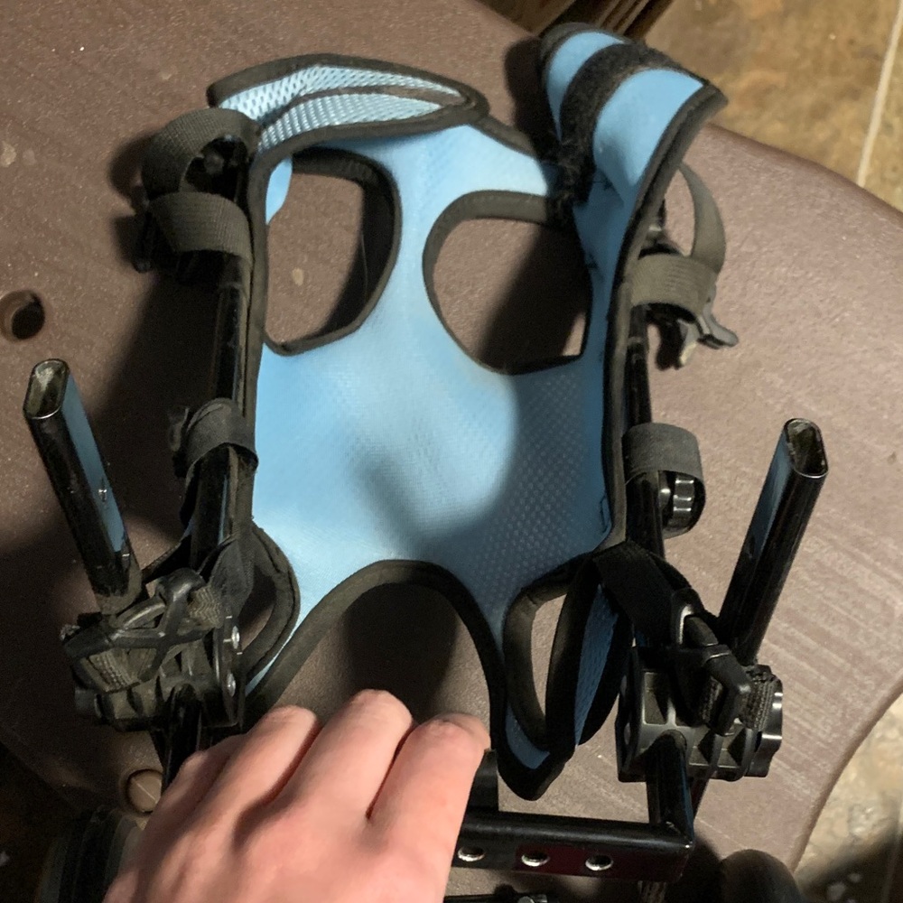 Blue and Black Wheelchair for cat or dog size XS